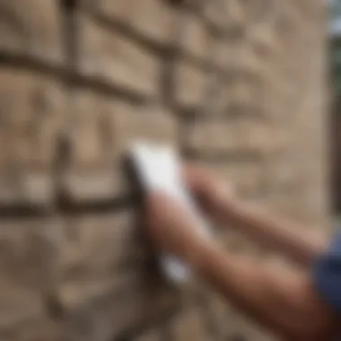 Assessing Wall Cracks: A Homeowner's Guide A homeowner inspecting walls for cracks with a notepad