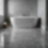 Luxurious vinyl bath tile design showcasing modern aesthetics