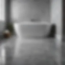 Luxurious vinyl bath tile design showcasing modern aesthetics