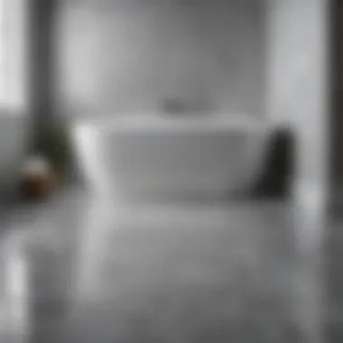 Luxurious vinyl bath tile design showcasing modern aesthetics
