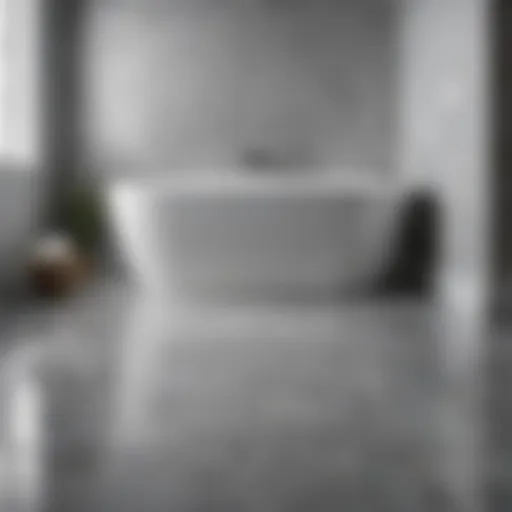 Luxurious vinyl bath tile design showcasing modern aesthetics