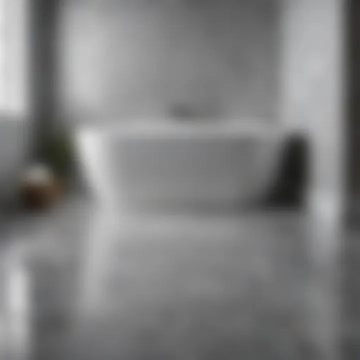 Luxurious vinyl bath tile design showcasing modern aesthetics