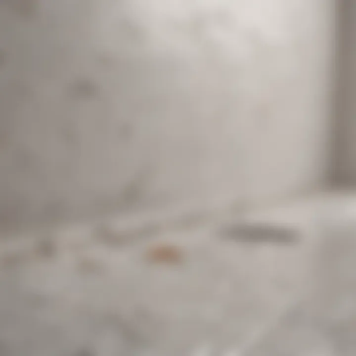 Close-up of vinyl bath tiles highlighting their texture and durability
