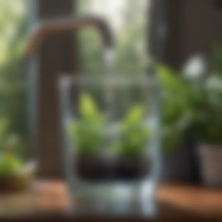 Graphic illustrating the benefits of filtered water for health