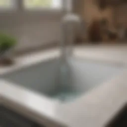 A modern water filter system installed under a kitchen sink