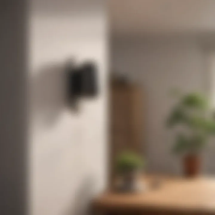 Modern wireless bell installation in a home