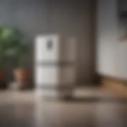 Overview of the top-rated air purifier showcasing its modern design