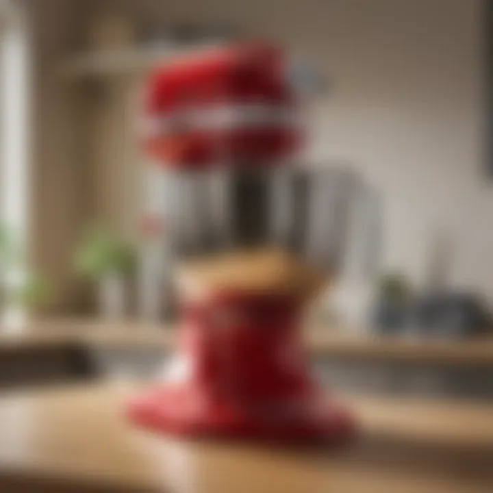 A KitchenAid Classic Mixer harmonizing with modern kitchen decor elements.