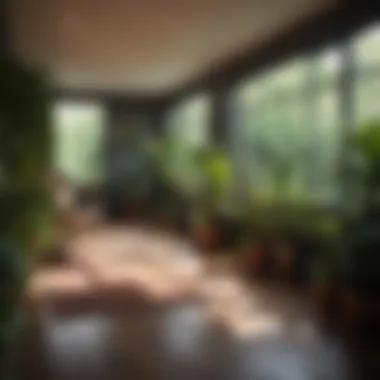 A lush collection of diverse foliage house plants in a modern living space