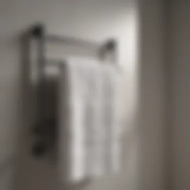 Customized roll-up towel rack with unique design elements