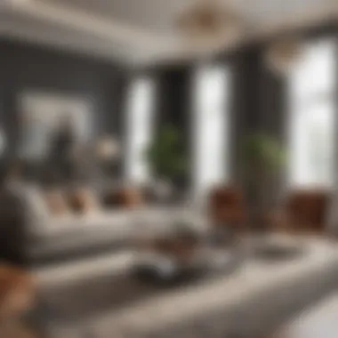 Modern Elegance in Living Spaces Elegant living room showcasing modern decor elements
