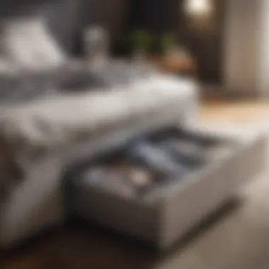 Sliding drawers for efficient under bed storage