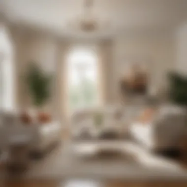Elegant Living Room with Valspar Warm Whites Elegant living room showcasing Valspar warm white paint colors