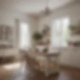 Elegant white farmhouse wall decor showcasing rustic charm.