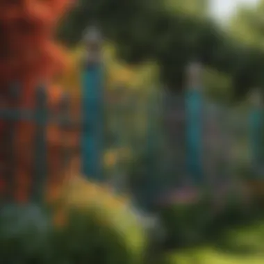 Decorative Fencing Enhancing Garden Aesthetics Colorful garden with a decorative fence