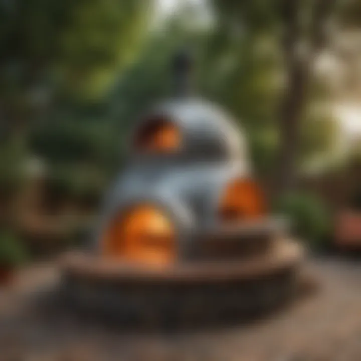 Gozney Dome pizza oven in a cozy backyard environment