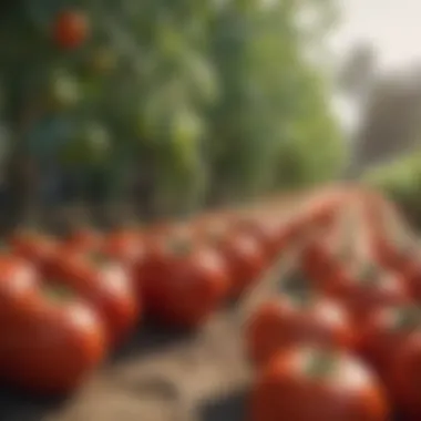 Vibrant tomato varieties ready for harvest