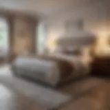 Elegant bedroom with a perfectly sized rug