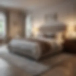 Elegant bedroom with a perfectly sized rug