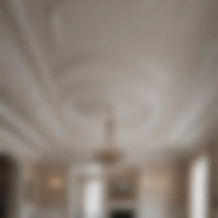 Final result of a well-installed drywall ceiling