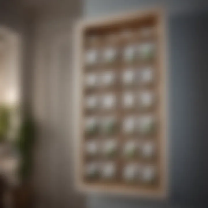 Placement of herbal sachets in a wardrobe
