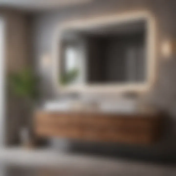 Modern bathroom showcasing customized cabinetry that enhances functionality and aesthetics