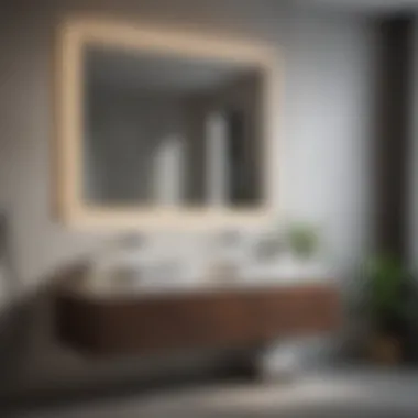 Stylish materials used in bathroom cabinetry, emphasizing quality and sophistication