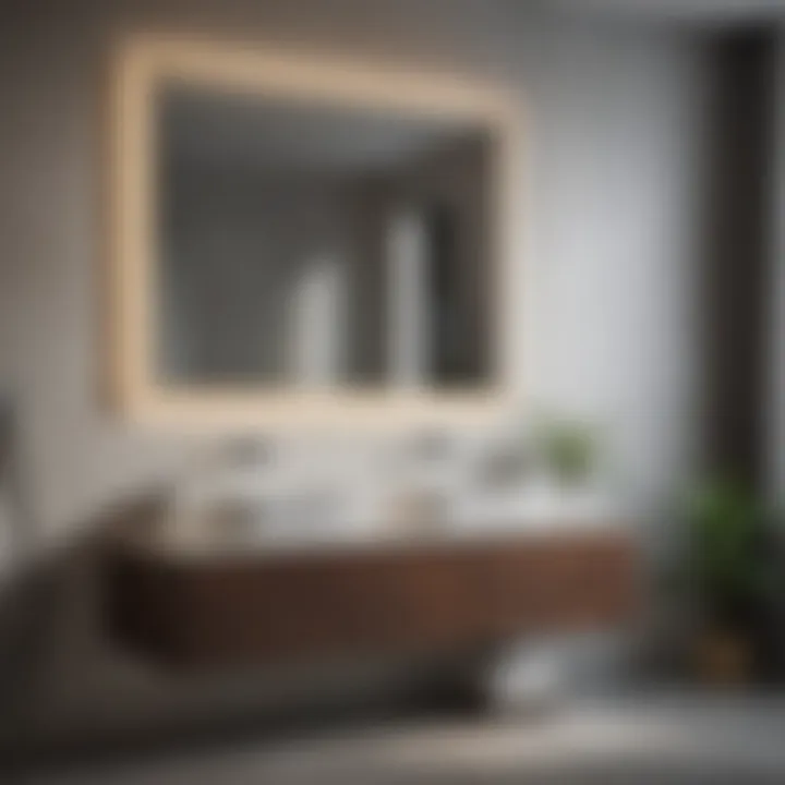 Stylish materials used in bathroom cabinetry, emphasizing quality and sophistication
