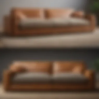 A side-by-side comparison of various sofa designs from different brands.