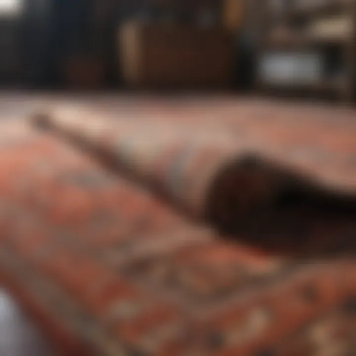 Cleaning and maintaining a rug with proper care tools