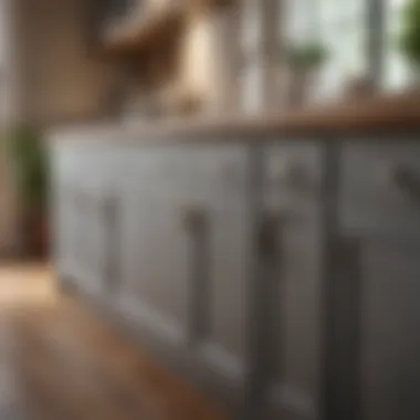 A well-maintained kitchen cabinet after painting