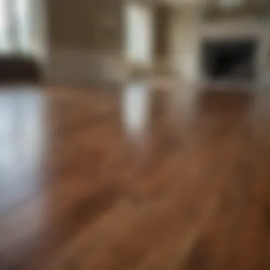 Beautifully refinished wood floors in a living room setting