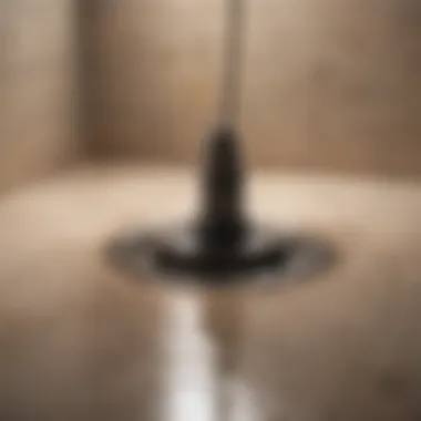 Clean Shower Drain After Unclogging A clean shower drain after successful unclogging, showcasing its pristine condition.