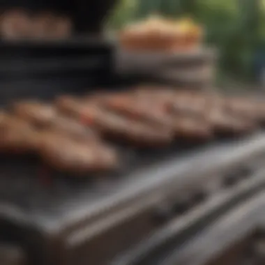 Price tags showcasing various grill options