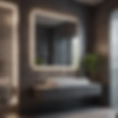Smart Technology Integration Smart technology integrated into modern bathroom