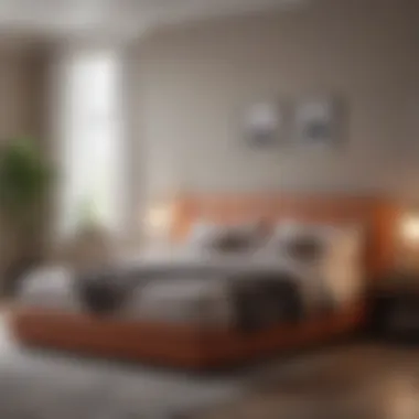 Multifunctional furniture adding style and practicality to a bedroom