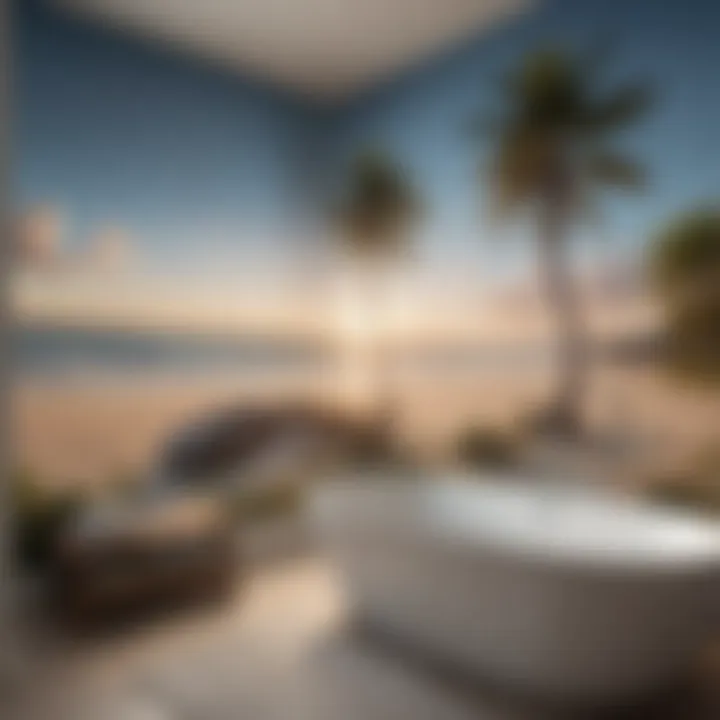 Relaxing beach-themed wallpaper for a coastal vibe