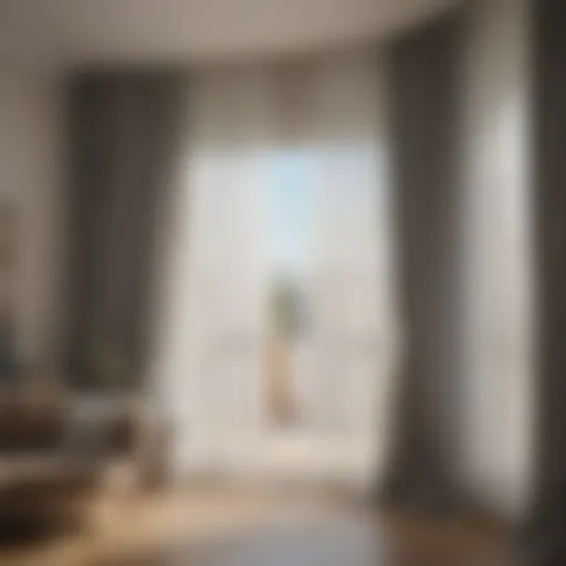 Elegant sheer curtains enhancing natural light