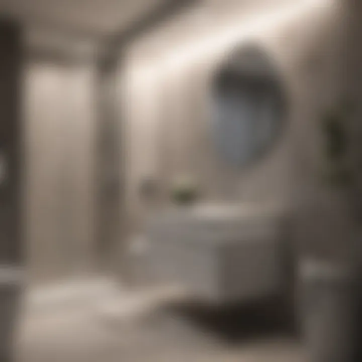 Compact fixtures maximizing functionality in a small bath