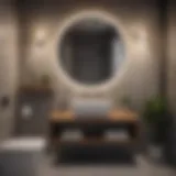 Elegant small bathroom with minimalist design