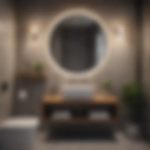 Elegant small bathroom with minimalist design