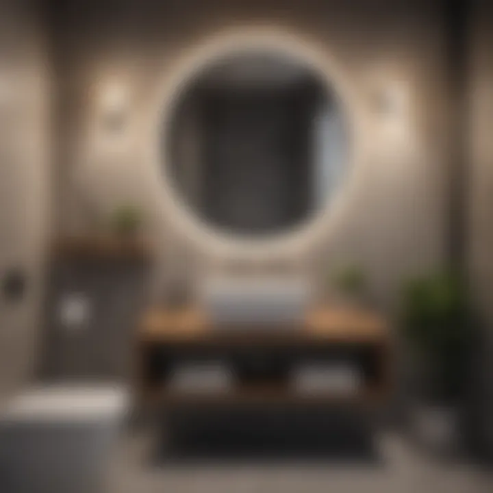 Elegant small bathroom with minimalist design