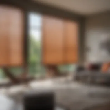 Bold Choices: Roller Shades for Modern Spaces Bold roller shades in a contemporary living room