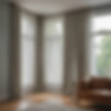 Sheer Elegance: A Modern Take on Privacy Elegant sheer curtains gracefully framing a large front window