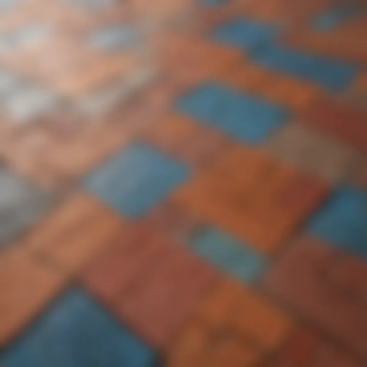 Creative use of mixed brick colors for a vibrant outdoor environment