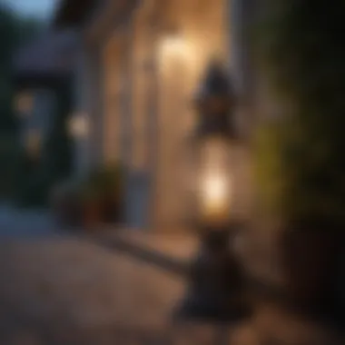 Charming Traditional Lantern Lighting Charming traditional lantern style lighting enhancing curb appeal