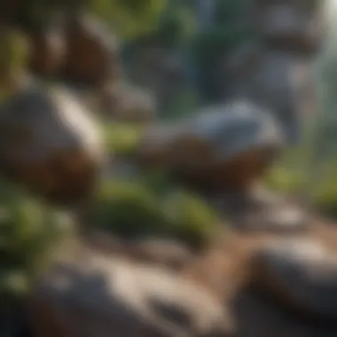 Stunning Rock Formations Stunning rock formations surrounded by lush greenery