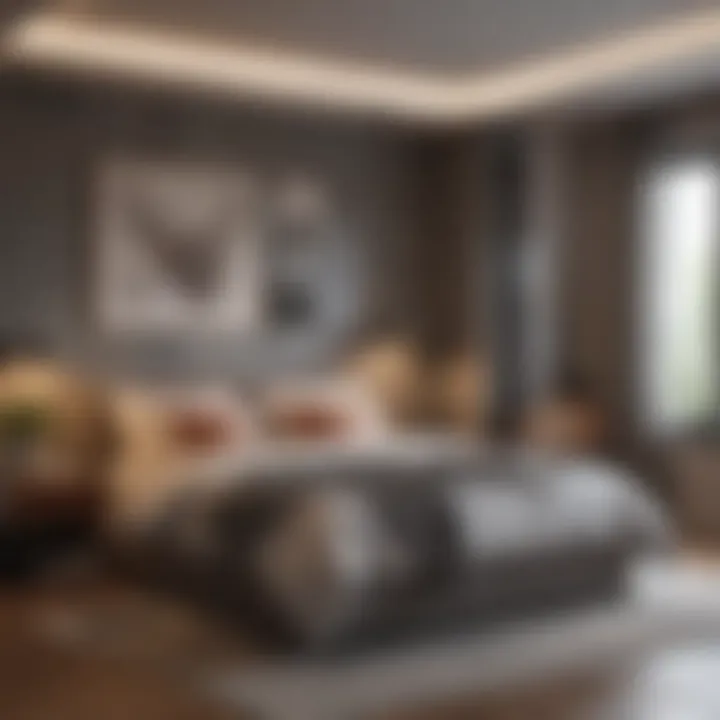A cozy bedroom with creative space-saving ideas