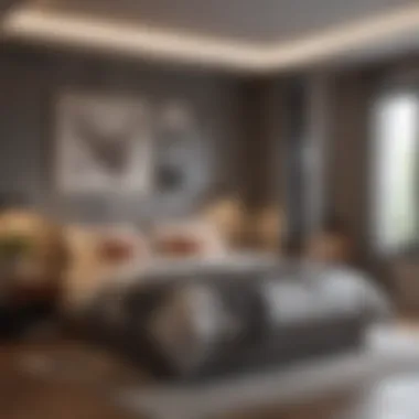 Cozy Bedroom with Space-Saving Solutions A cozy bedroom with creative space-saving ideas