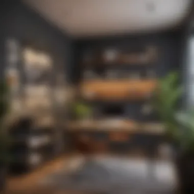 Stylish Home Office in Limited Space A stylish home office designed for small spaces